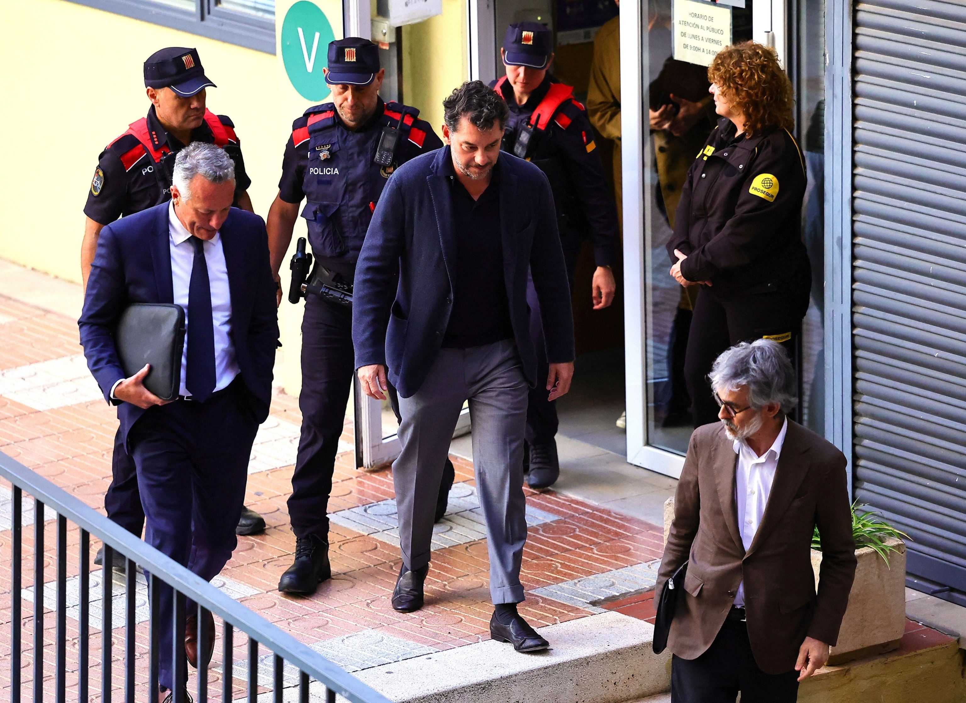 PHOTO: Jonathan Andic leaves the courthouse after posting bail