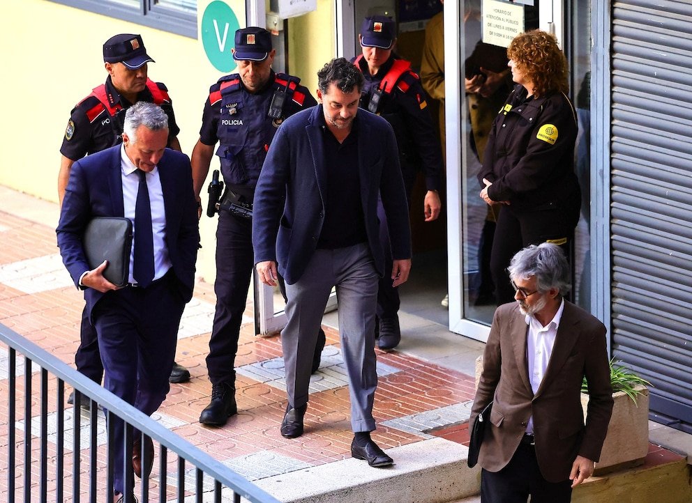 PHOTO: Jonathan Andic leaves the courthouse after posting bail