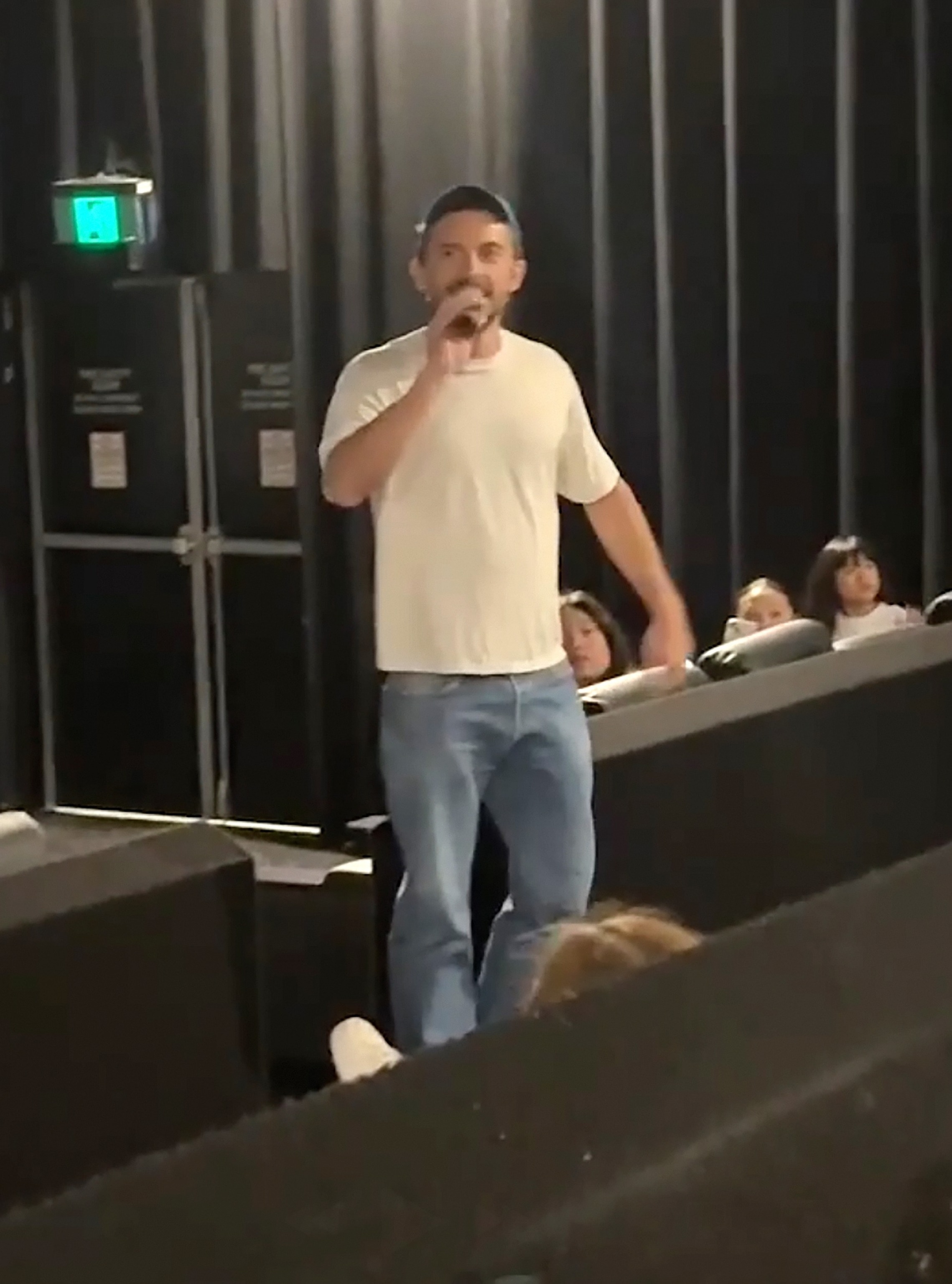 Jonathan Bailey surprises sister, fans at 'Wicked For Good' screening