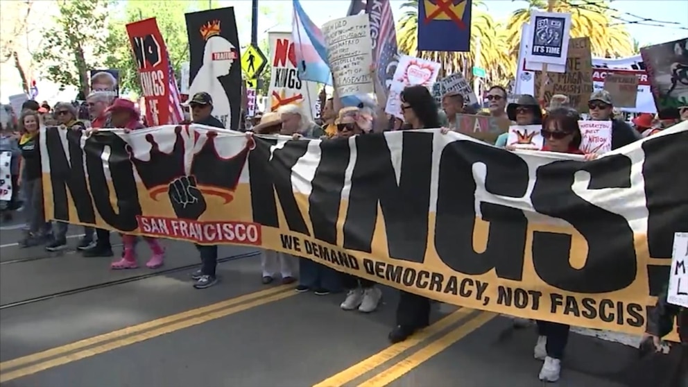 Video ‘No Kings’ protests around the country