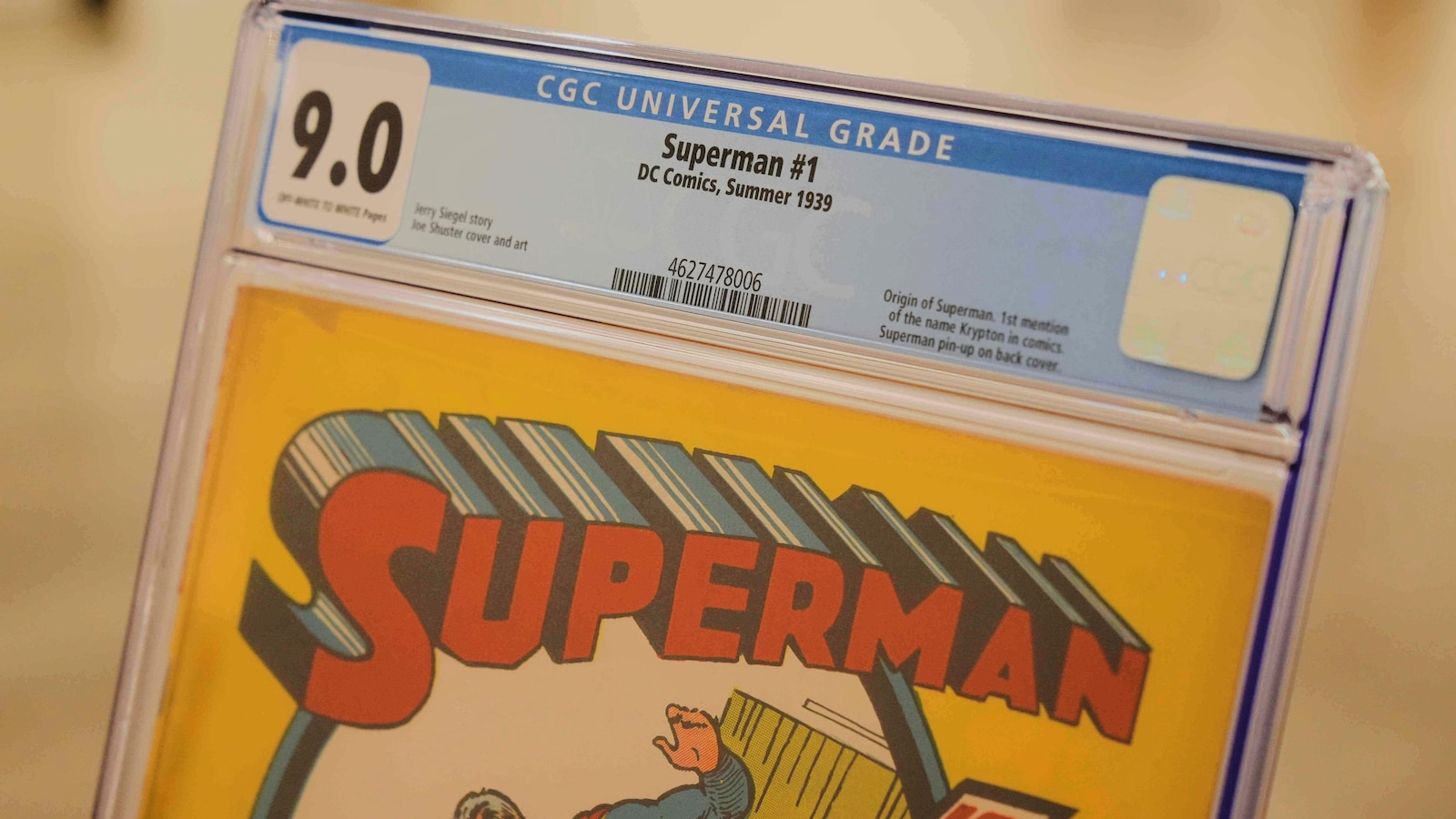 Une bande dessinée rare de Superman vendue aux enchères pour 9,12 millions de dollars