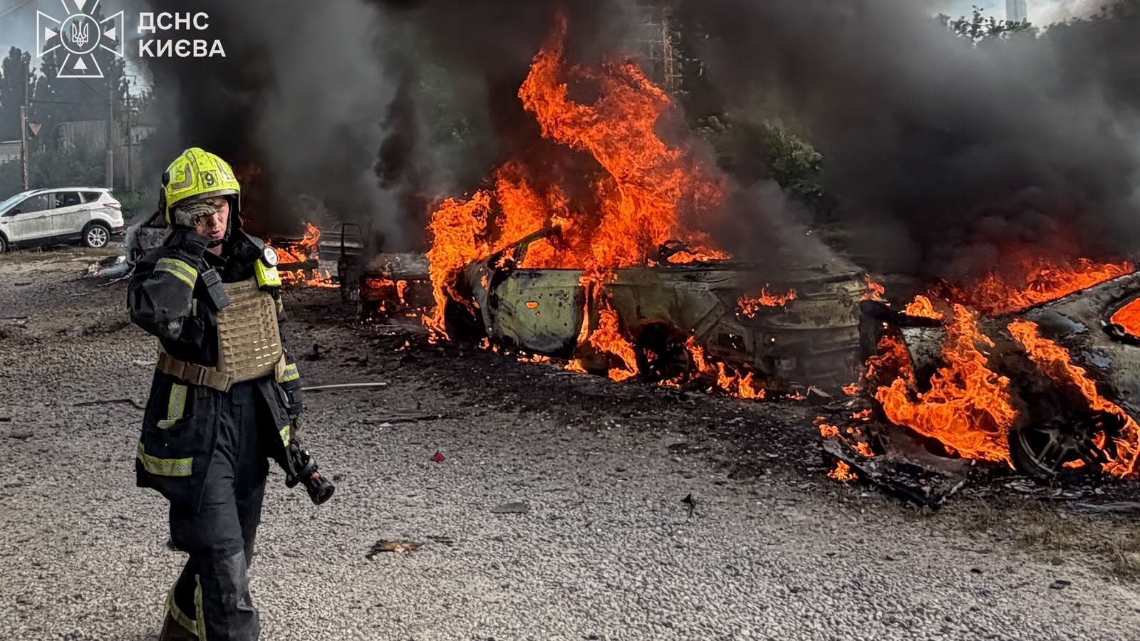 Russian attack on Ukraine's capital injures at least 16