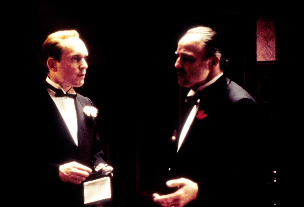 PHOTO: Robert Duvall and Marlon Brando in "The Godfather," in 1972.