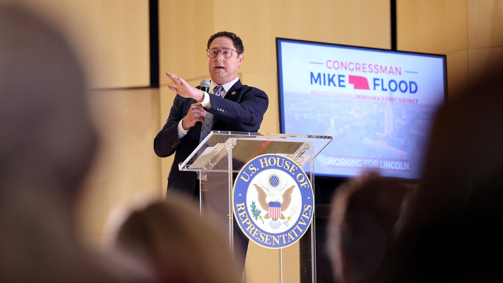 Nebraska Congressman Mike Flood Confronts Angry Constituents Over Trump Megabill at Heated Town Hall