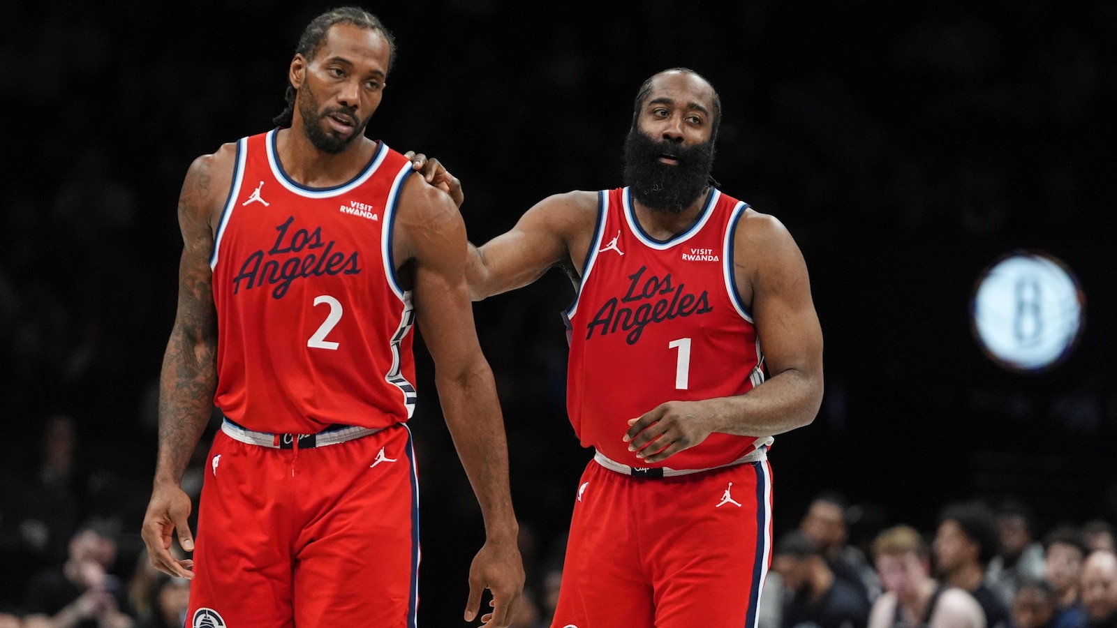 Harden scores 31, Leonard has 26 and the Clippers beat the Nets 121-105