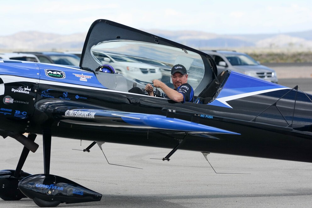 PHOTO: In this March 25, 2017, file photo, Rob Holland is taxiing an a MXS-RH during Los Angeles County Air Show at the William J Fox Airfiel