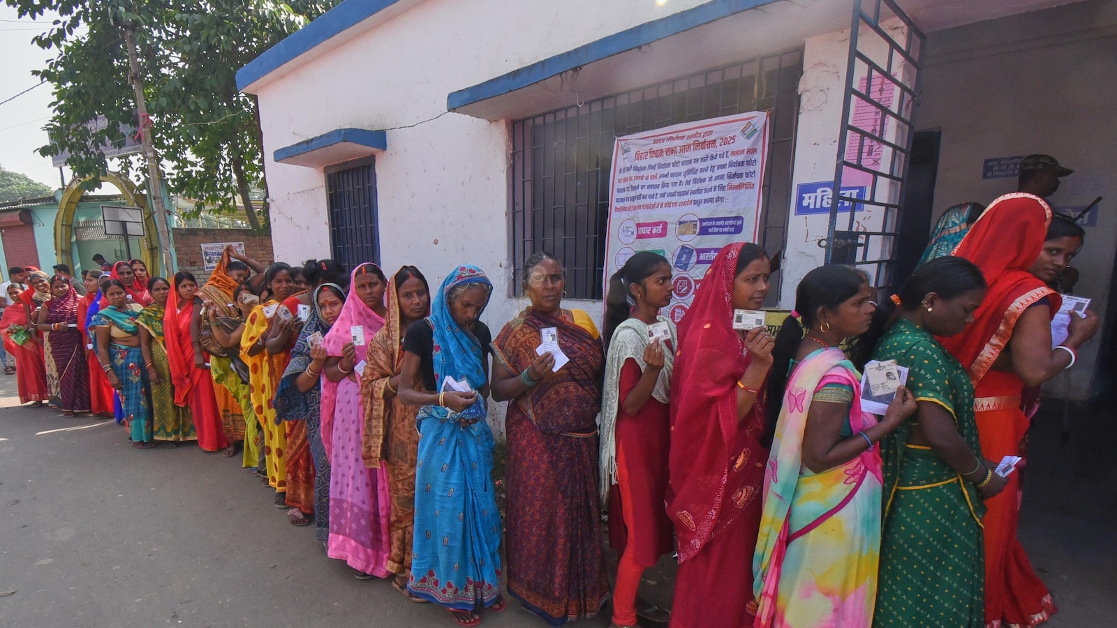 Indians vote in a state election in Bihar seen as key test for Prime Minister Modi