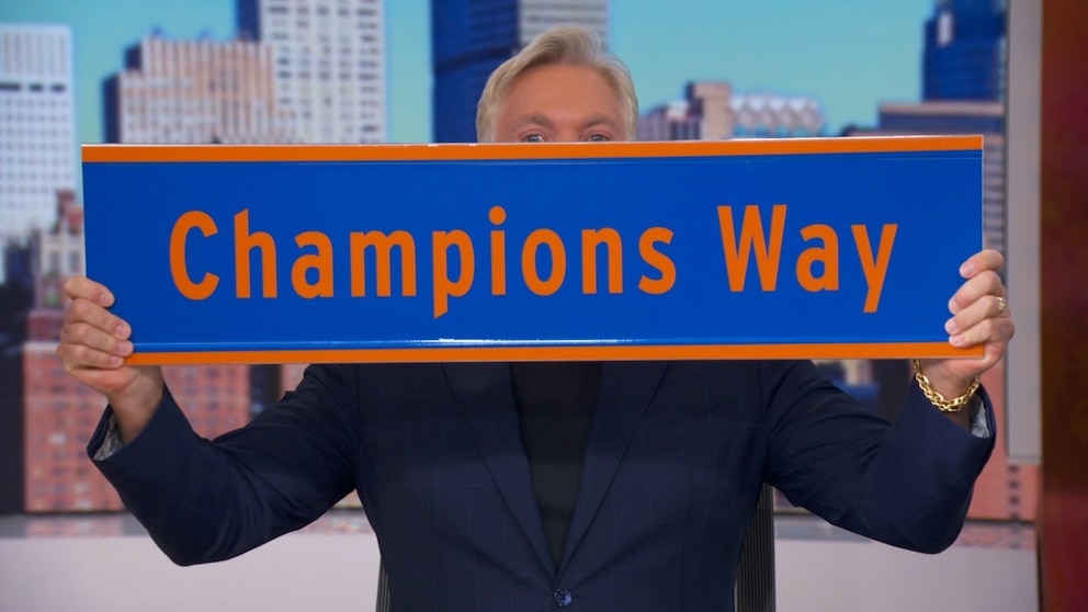 WATCH:  New Knicks 'Champion Way' street signs