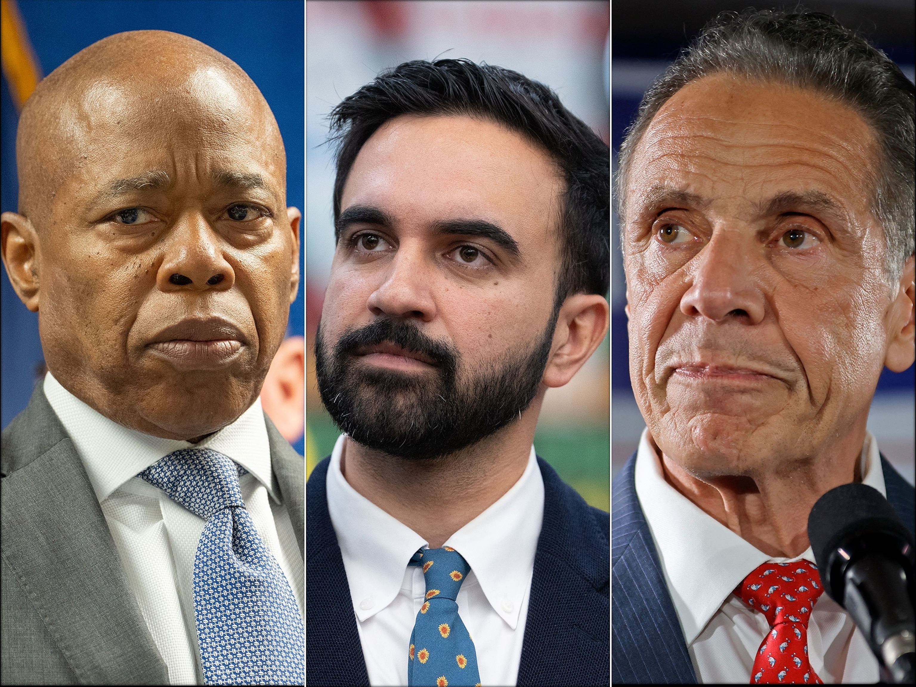PHOTO: Mayor Eric Adams | Zohran Mamdani | Andrew Cuomo