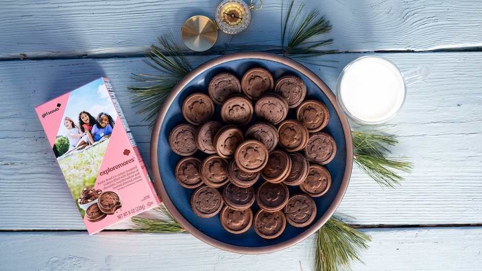 New Exploremores Girl Scout cookie tastes like rocky road ice cream