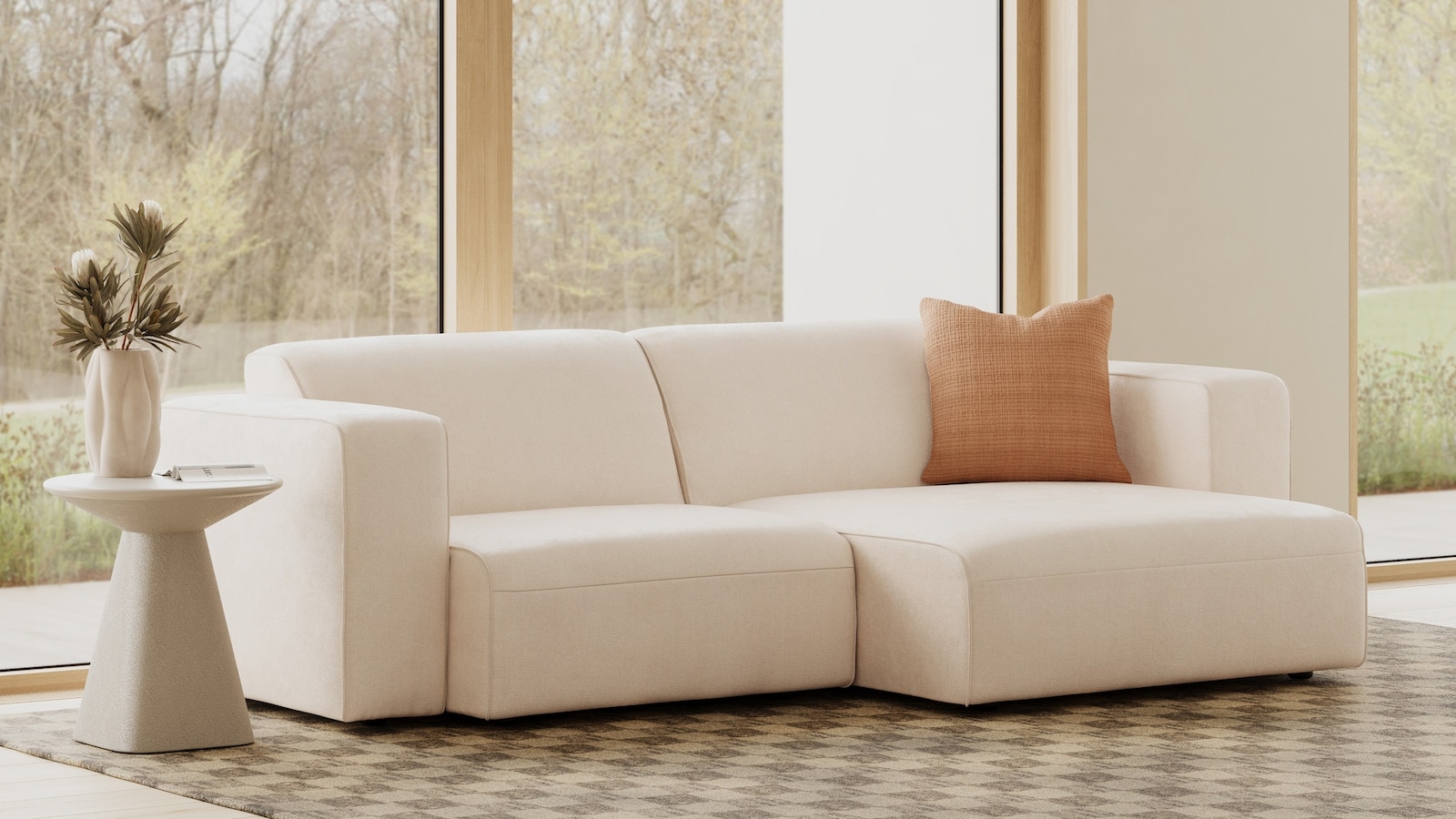 Sanna 99" Modular Right Chaise Sectional