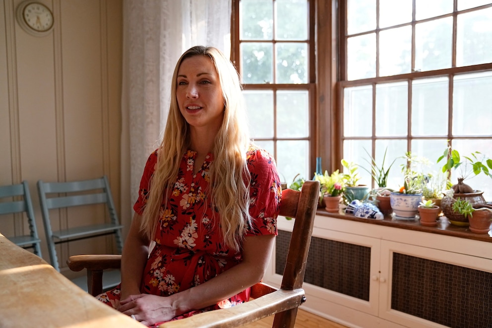 PHOTO: In this June 15, 2023, file photo, OB-GYN Dr. Kylie Cooper sits for a portrait in Minnesota.