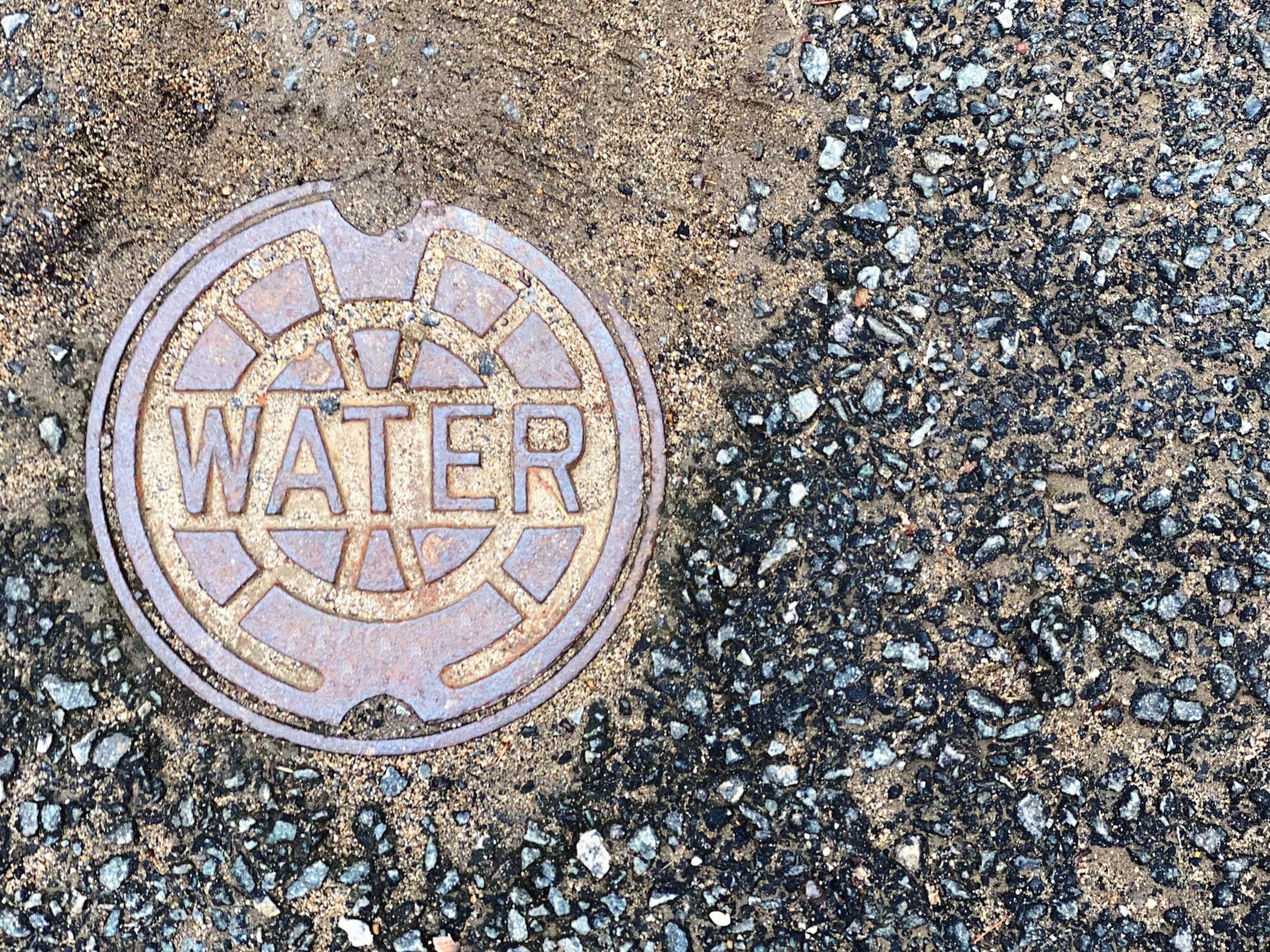 PHOTO: Water supply street cover.