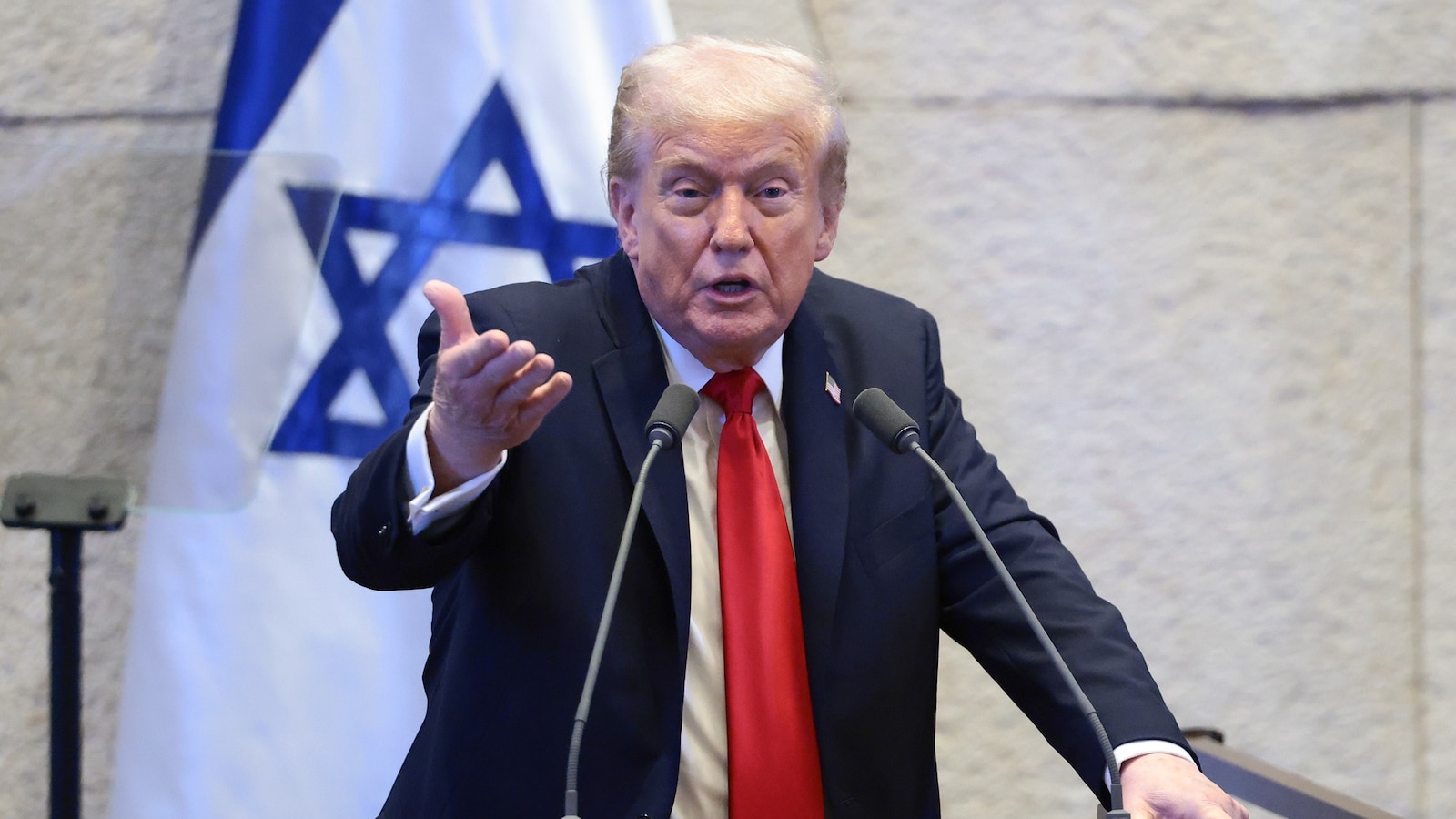 Trump touts ‘historic dawn of a new Middle East’ in Knesset speech