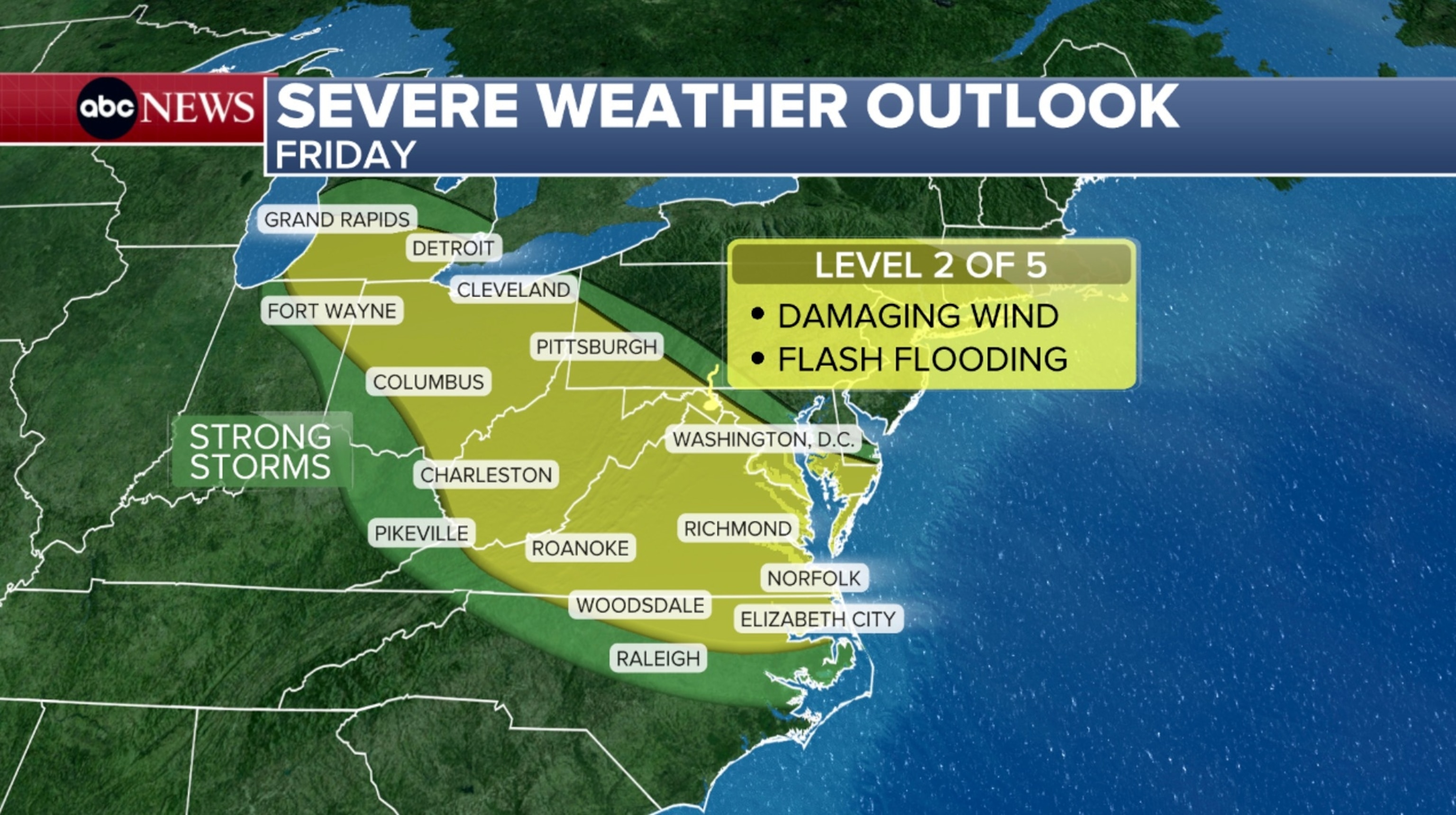 PHOTO: Severe weather outlook Friday
