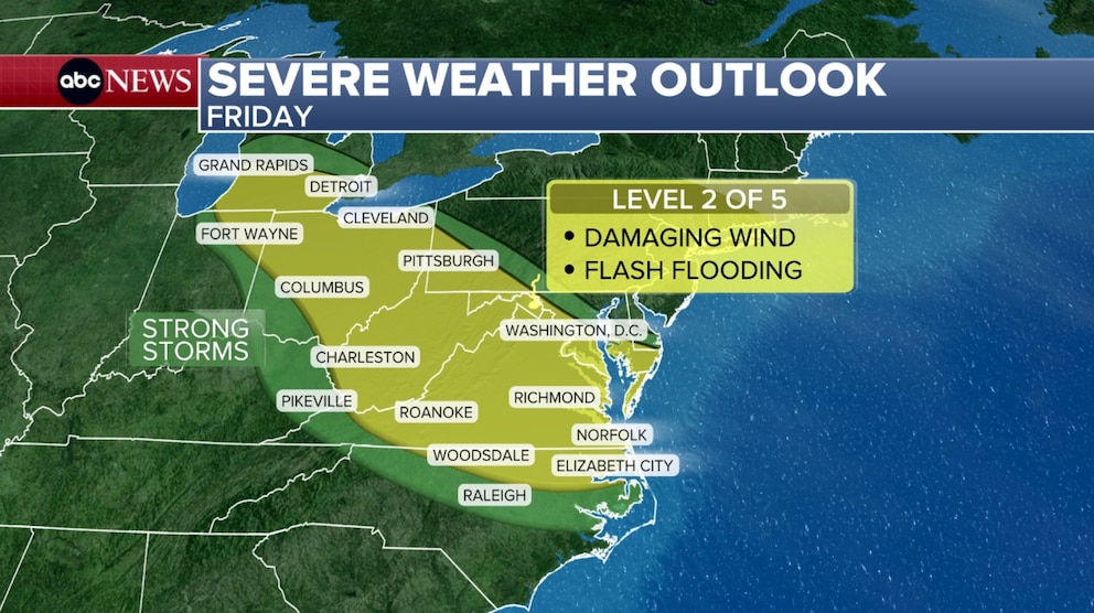 PHOTO: Severe weather outlook Friday
