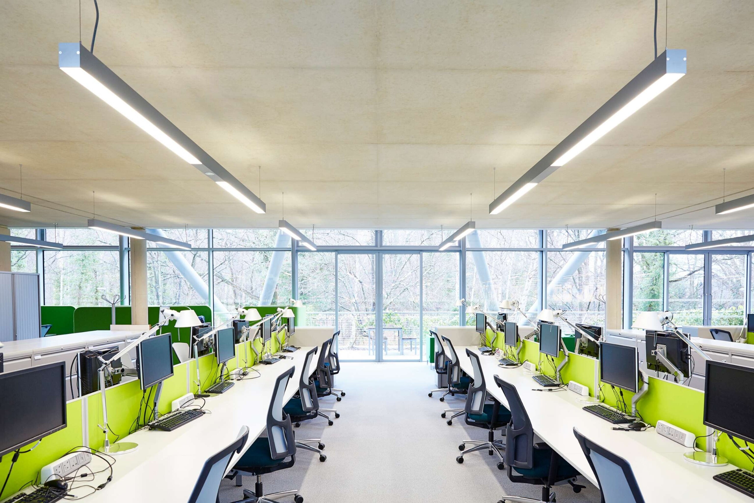 PHOTO: Empty tech offices are pictured in the undated photo.