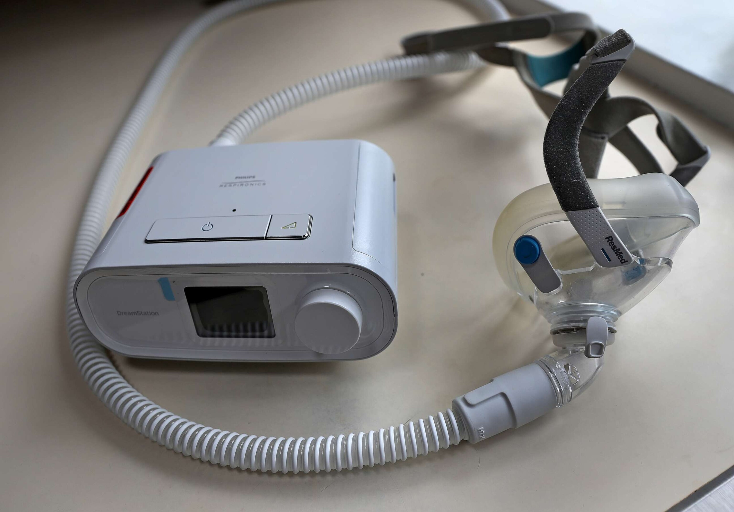 PHOTO: A CPAP machine in Boston, June 25, 2021.