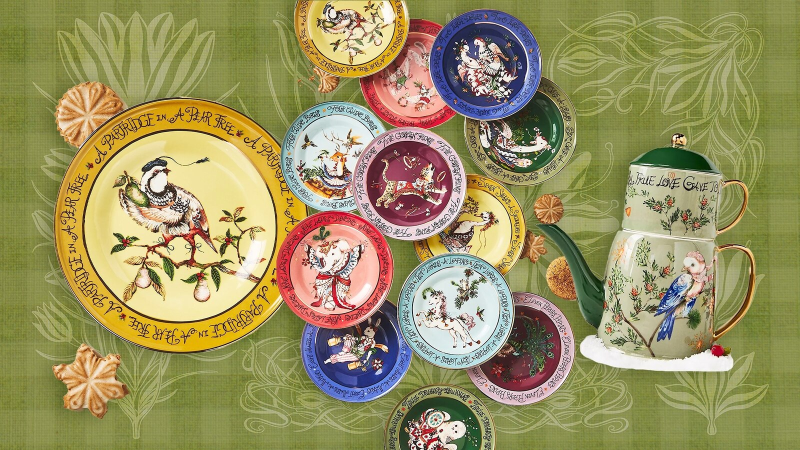 Anthropologie’s Twelve Days of Christmas plates are back.