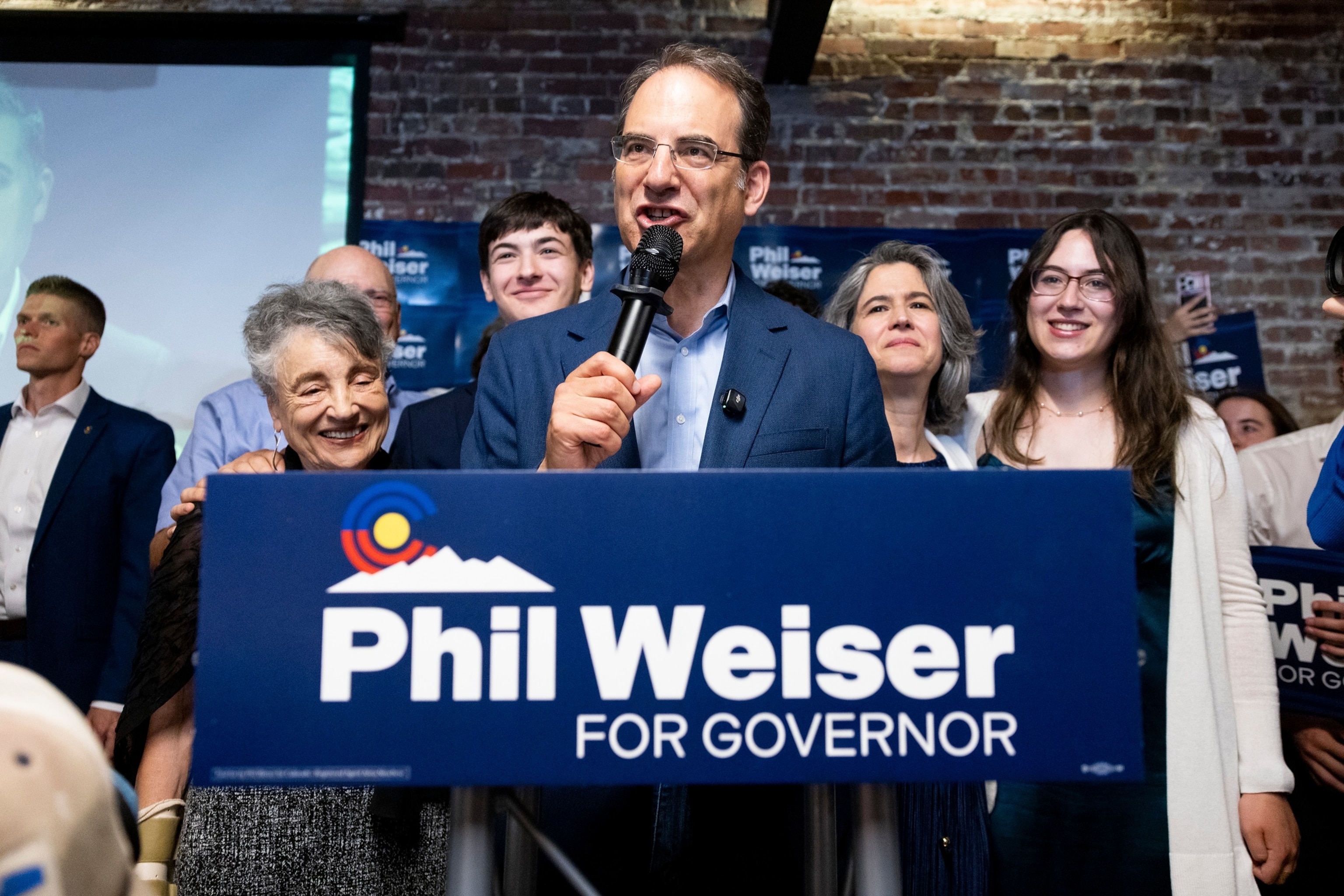 PHOTO: Colorado Gubernatorial Candidate Phil Weiser Holds His Primary Election Night Party In Denver