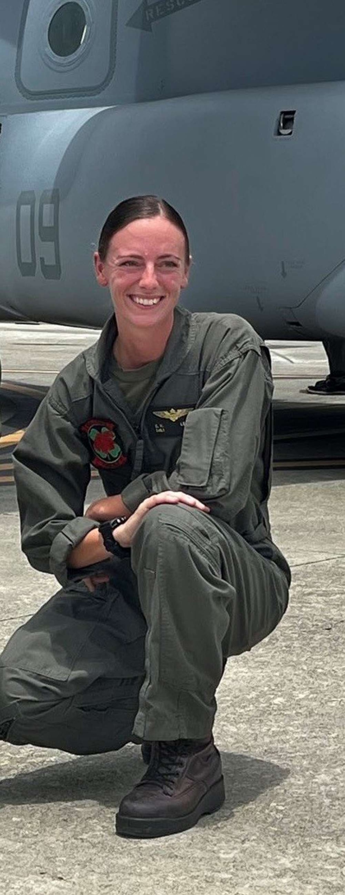 PHOTO: U.S. Marine Corps Captain Eleanor V. LeBeau, 29, MV-22B Osprey pilot for VMM-363 (REIN), Marine Rotational Force – Darwin, originally from Belleville, Ill.