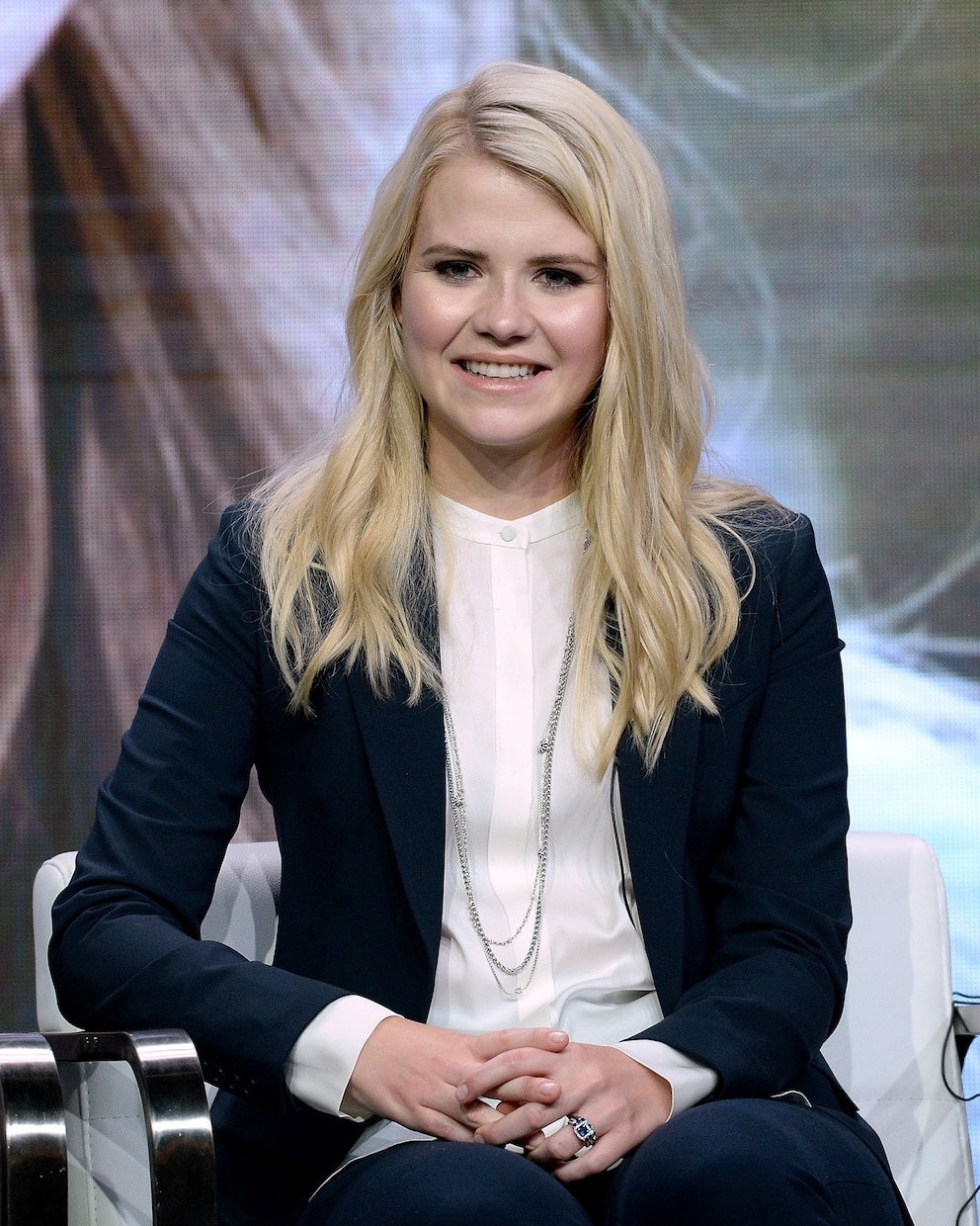 PHOTO: Narrator/producer Elizabeth Smart speaks onstage during the Lifetime and A+E Networks portion of the 2017 Summer Television Critics Association Press Tour at The Beverly Hilton Hotel on July 28, 2017 in Beverly Hills, California.  