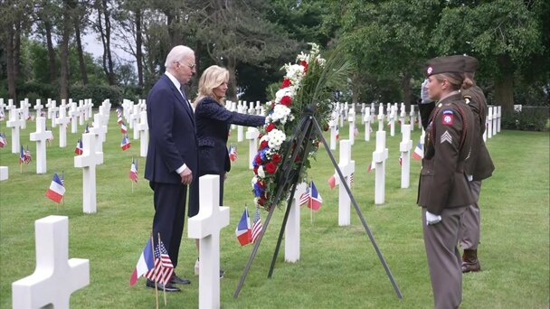  President Biden commemorates 80th anniversary of D-Day in Normandy
