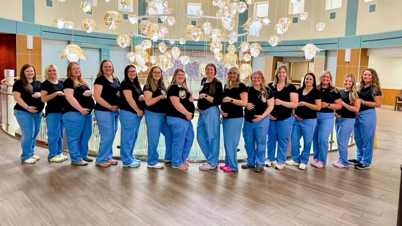 17 labor, delivery nurses in same hospital unit expecting babies