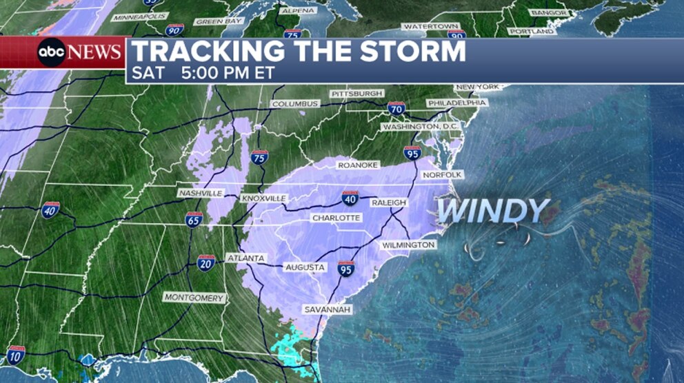 PHOTO: tracking the storm 5pm