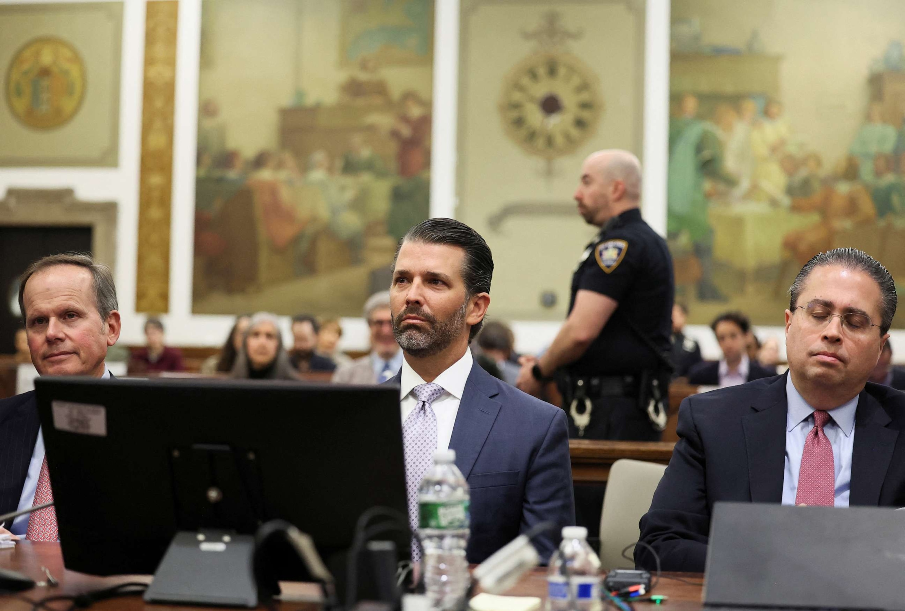 PHOTO: Donald Trump Jr., attends the Trump Organization civil fraud trial, in New York State Supreme Court in the Manhattan borough of New York City, Nov. 13, 2023.