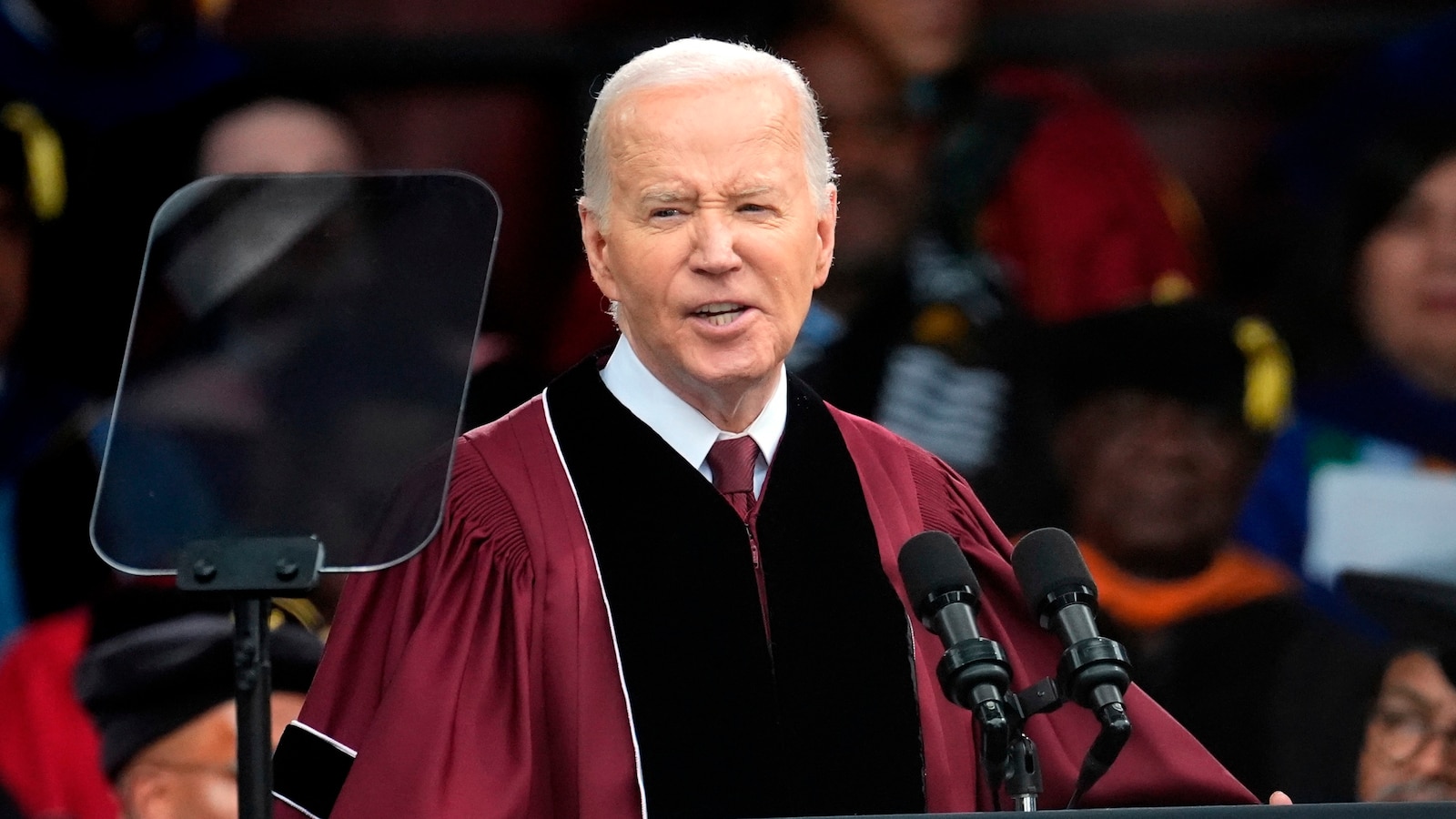 Biden faces silent protests at Morehouse commencement ABC News Biden faces silent protests at Morehouse commencement ABC News