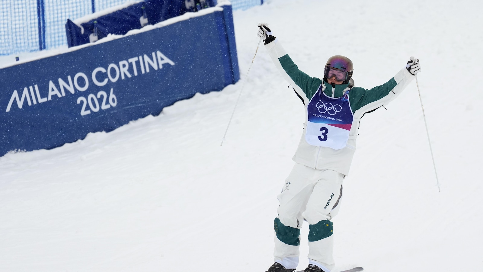 Australia gets another freestyle Olympic gold in wild debut of dual moguls
