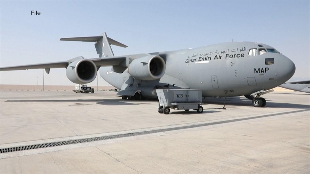 Image for Video: Some personnel being ordered to evacuate US base in Qatar