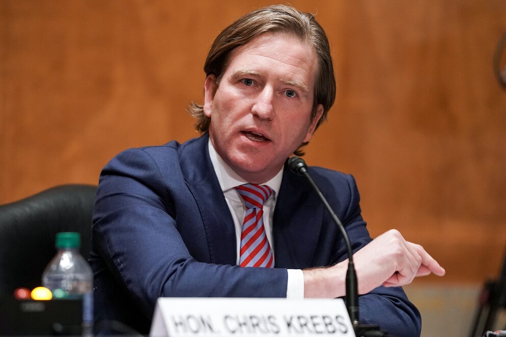 PHOTO: Chris Krebs, former director of the Cybersecurity and Infrastructure Security Agency, testifies during a Senate Homeland Security and Governmental Affairs Committee hearing, Dec. 16, 2020, in Washington, D.C.