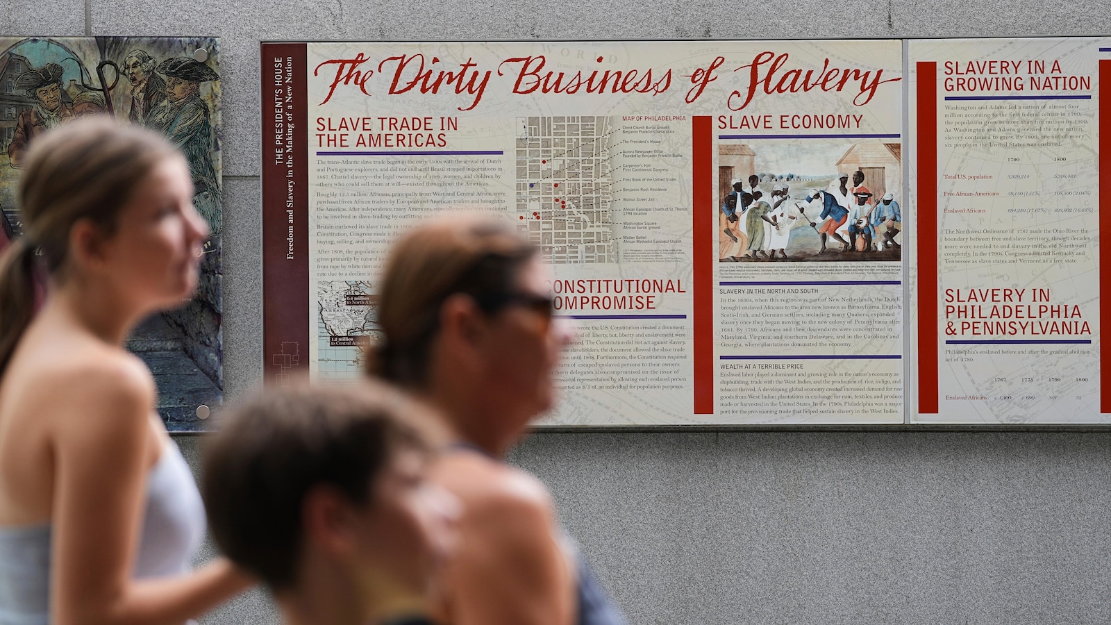 Philadelphia sues over removal of slavery exhibit