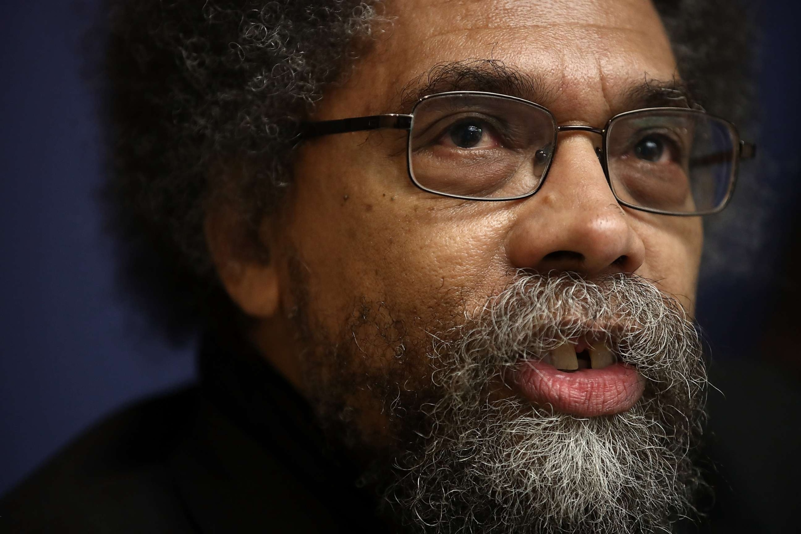 PHOTO: Cornel West speaks at the National Press Club, on Feb. 21, 2017, in Washington, DC.