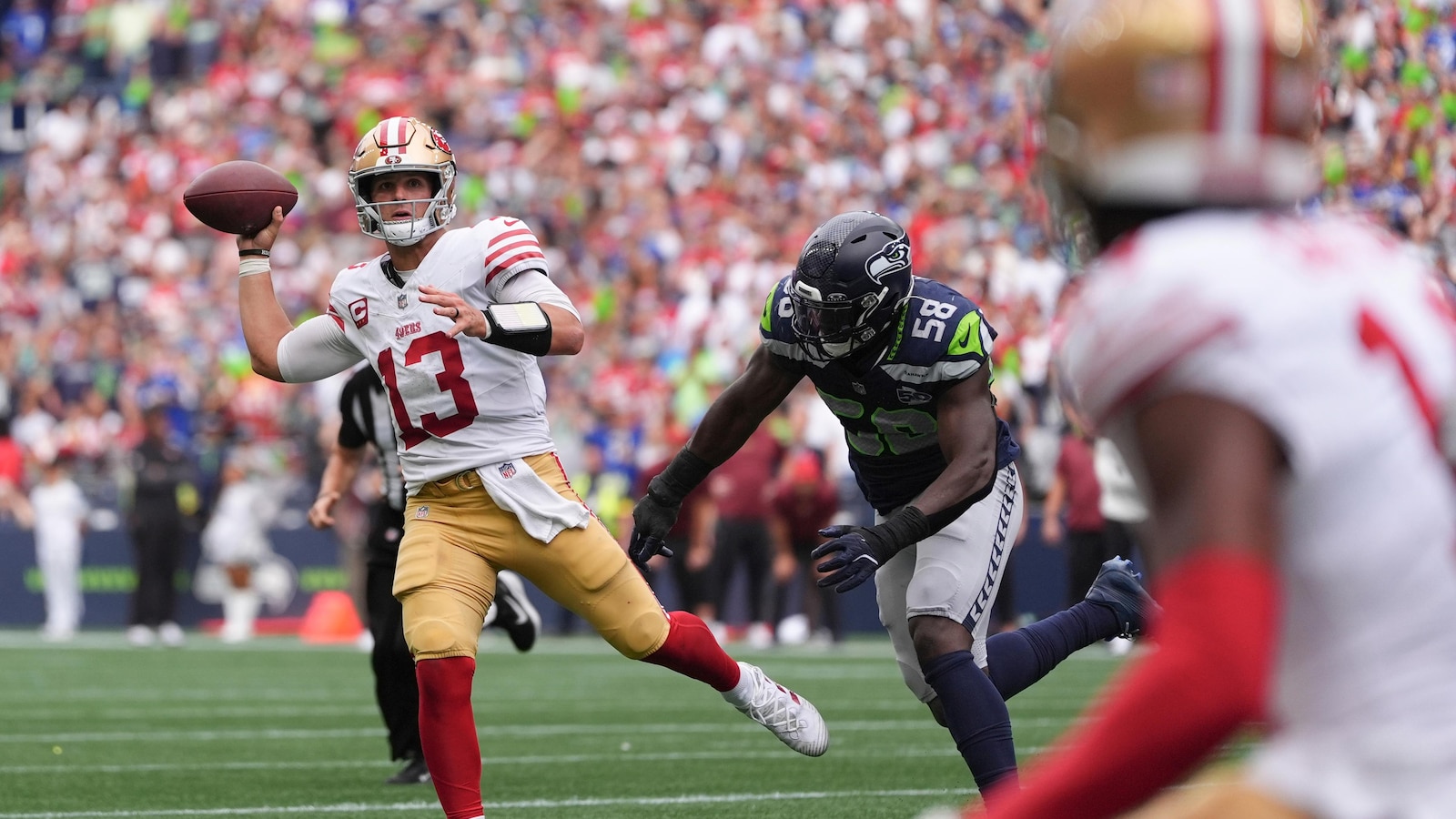 49ers’ Brock Purdy ‘week to week’ with toe injury; Mac Jones expected to start Sunday