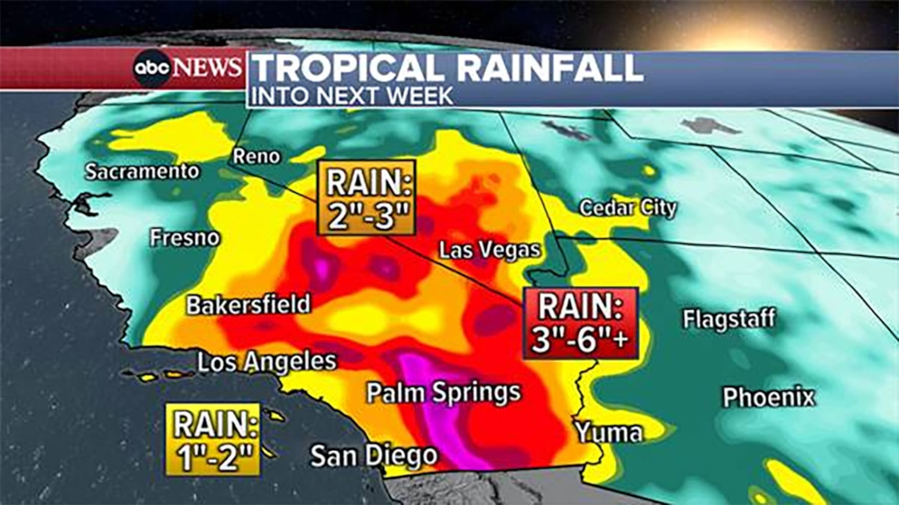 Hilary track and updates 1st ever tropical storm watch issued in