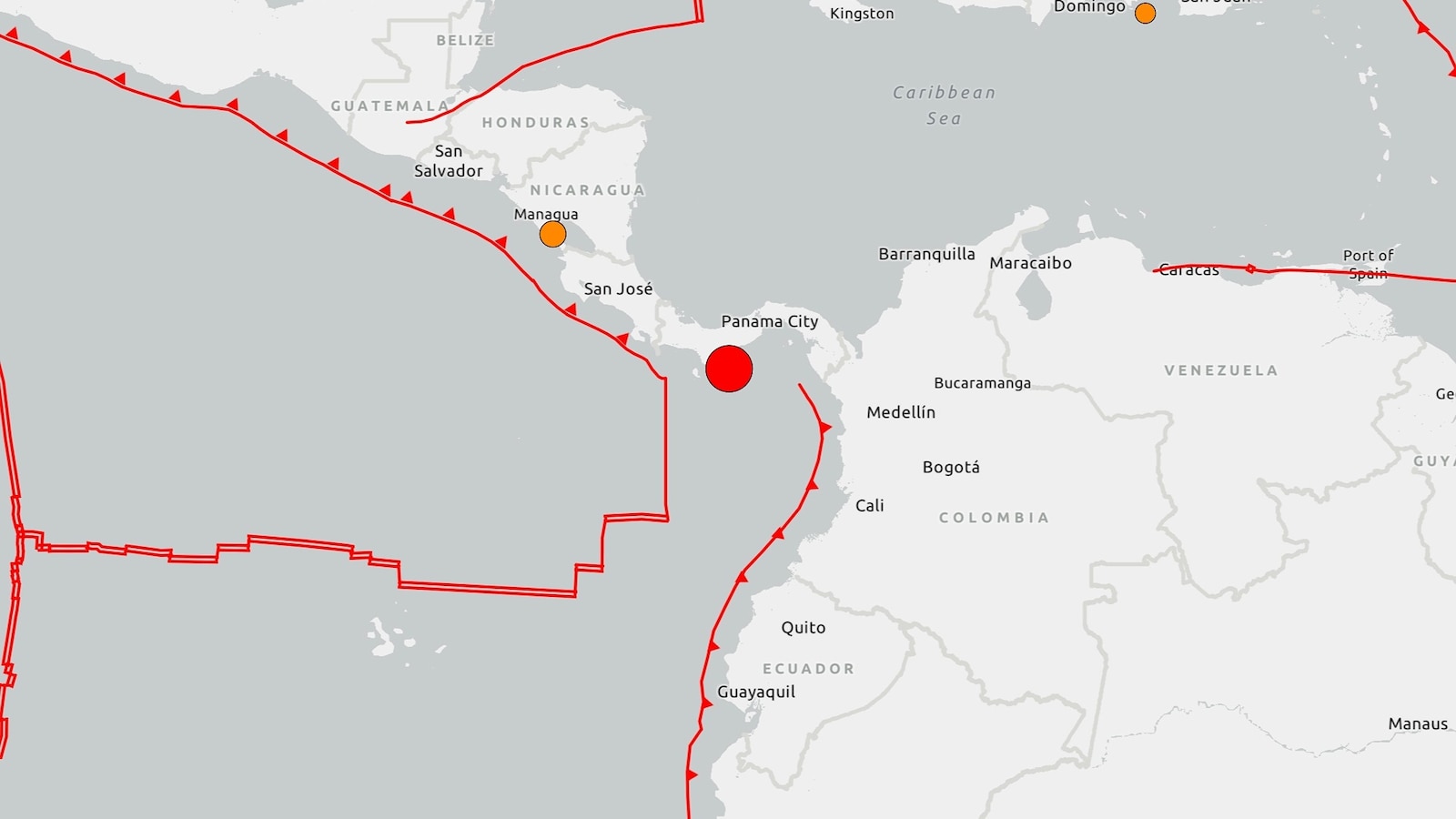 JUST IN: A 7.6 magnitude earthquake rattled Panama on Friday, according to the U.S. Geological Survey.