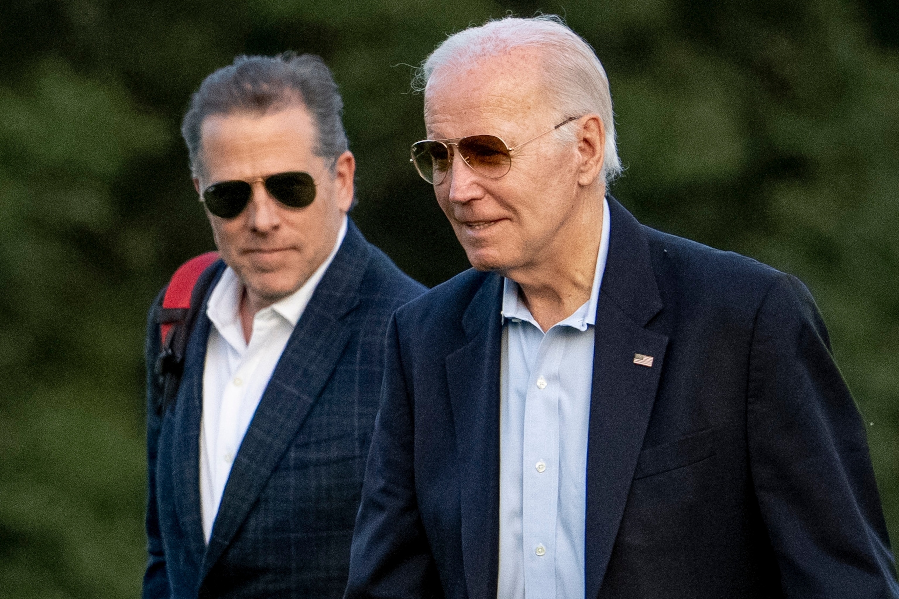 PHOTO: President Joe Biden, and his son Hunter Biden arrive at Fort McNair, June 25, 2023, in Washington.