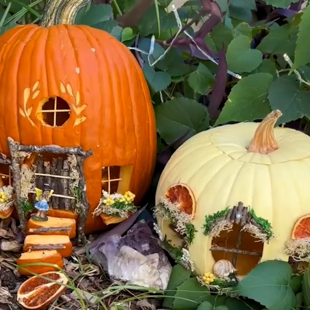 Video Artist transforms pumpkins into magical fairy houses - ABC News