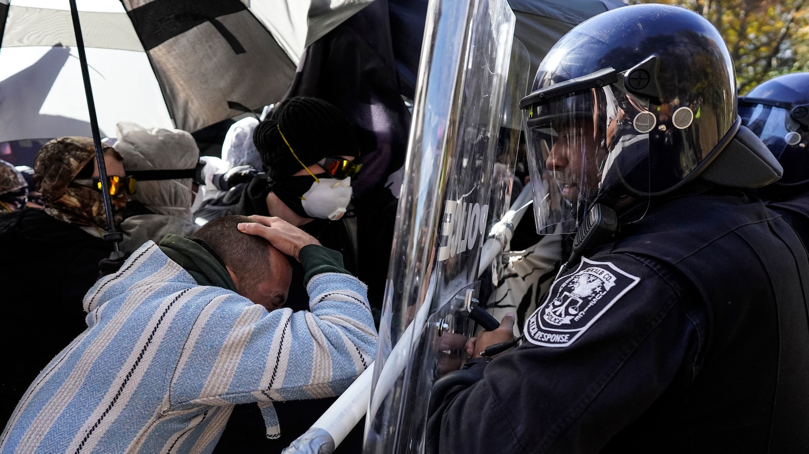 Police and protesters clash near so-called 'Cop City' construction site ...