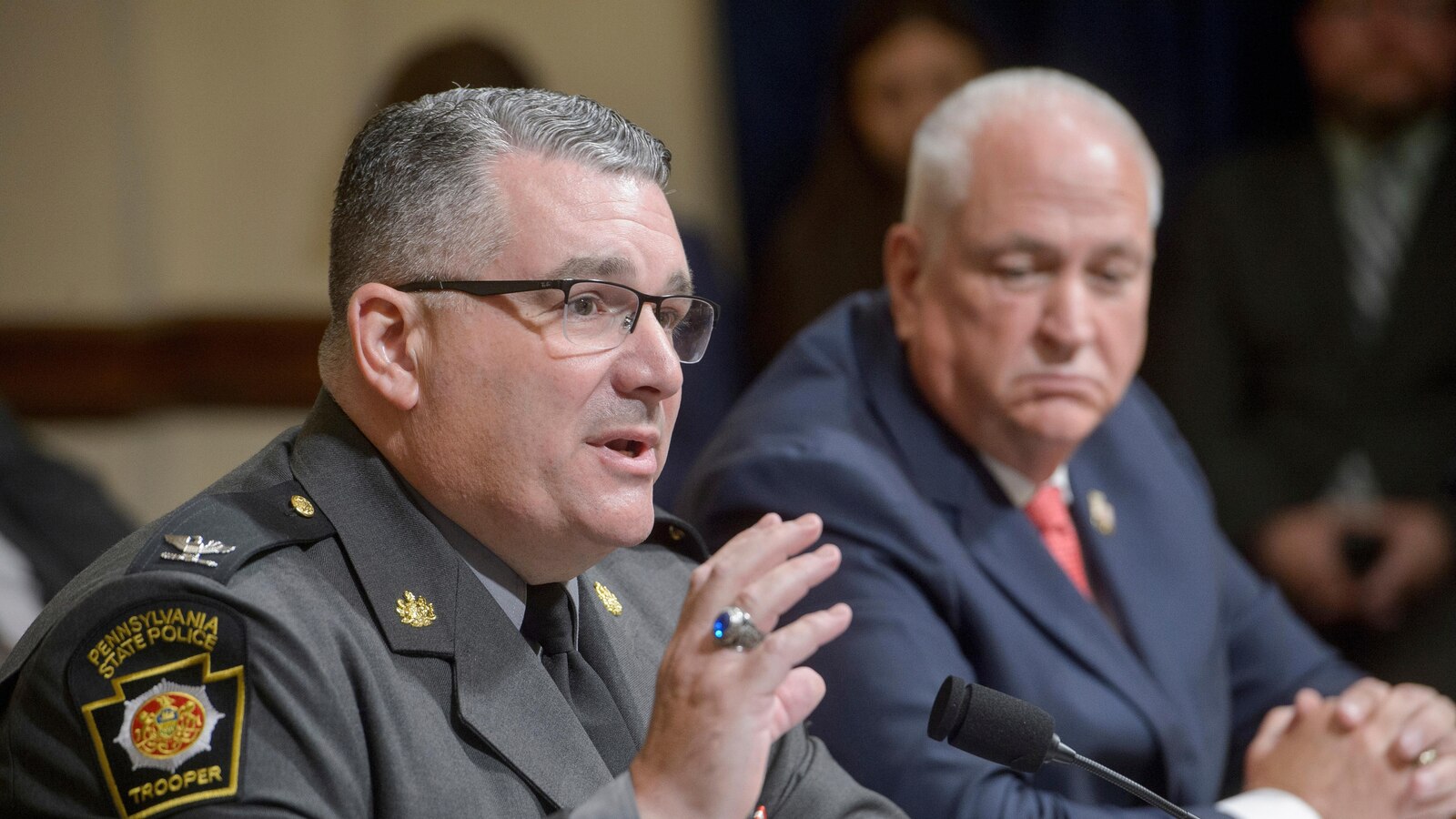 Officers left post to go look for Trump rally gunman before shooting, state police boss says Officers left post to go look for Trump rally gunman before shooting, state police boss says