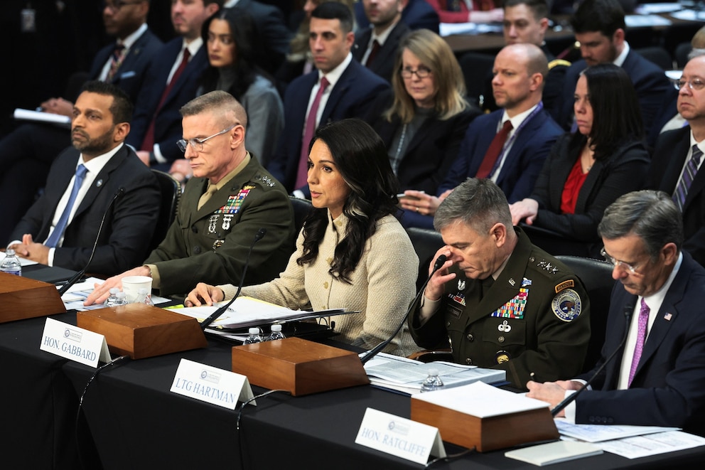 PHOTO: Senate Intelligence Committee hearing on Capitol Hill, March 18, 2026 in Washington.