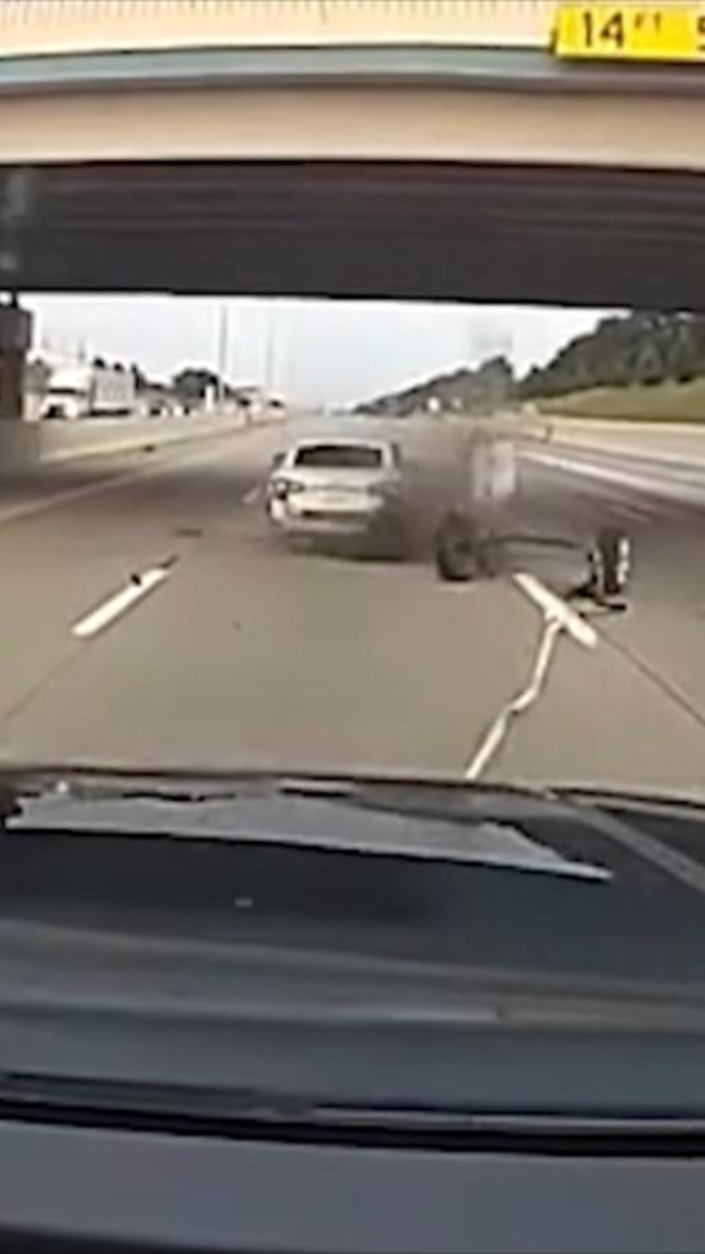 NextImg:Video Police use grappler device to stop stolen car suspect on Michigan highway
