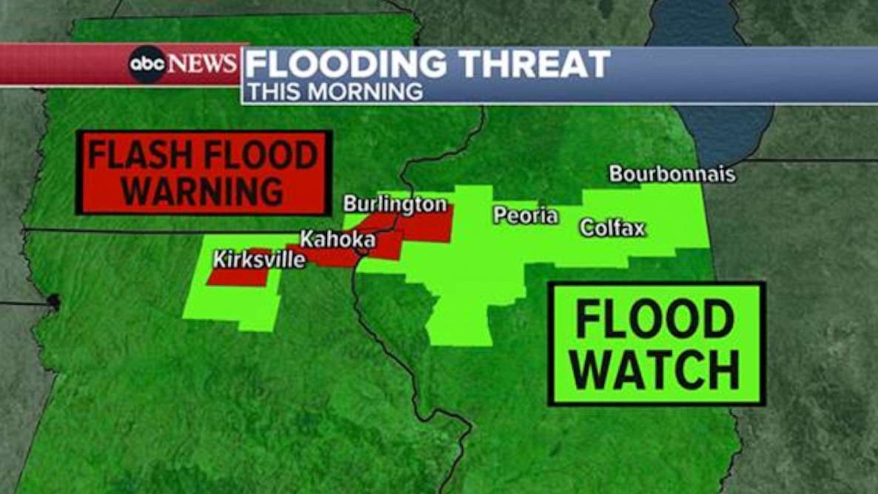 PHOTO: Flooding threat weather graphic