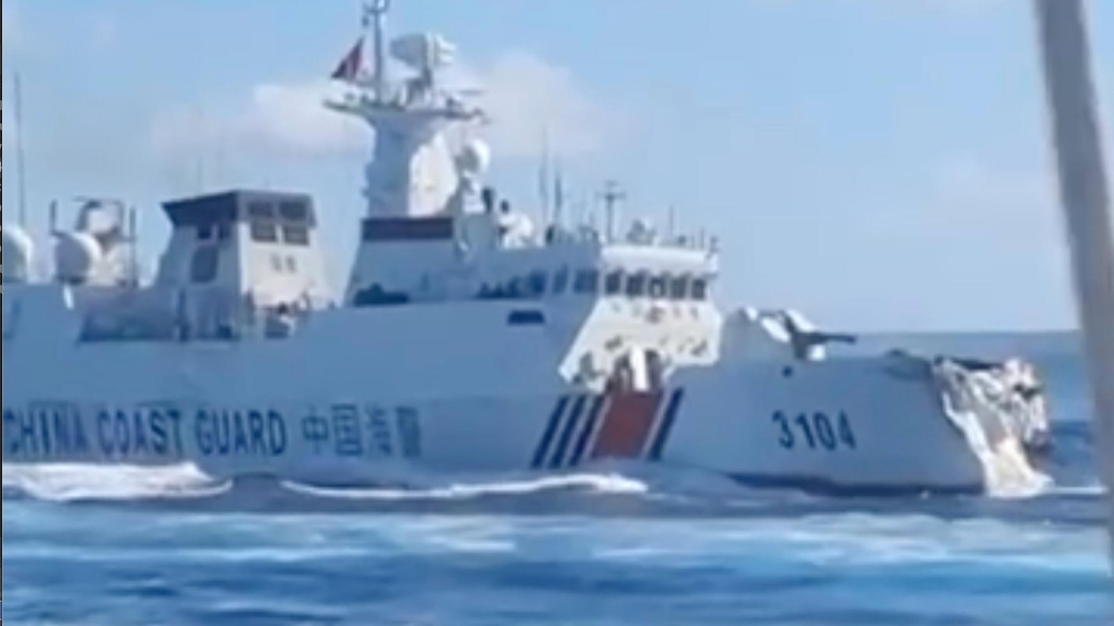 Philippines blames China for ship collision