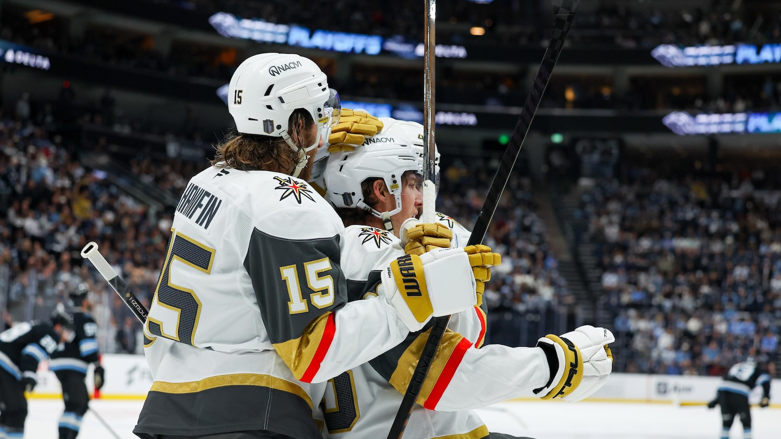 Mitch Marner scores twice to help Golden Knights eliminate Mammoth with Game 6 win