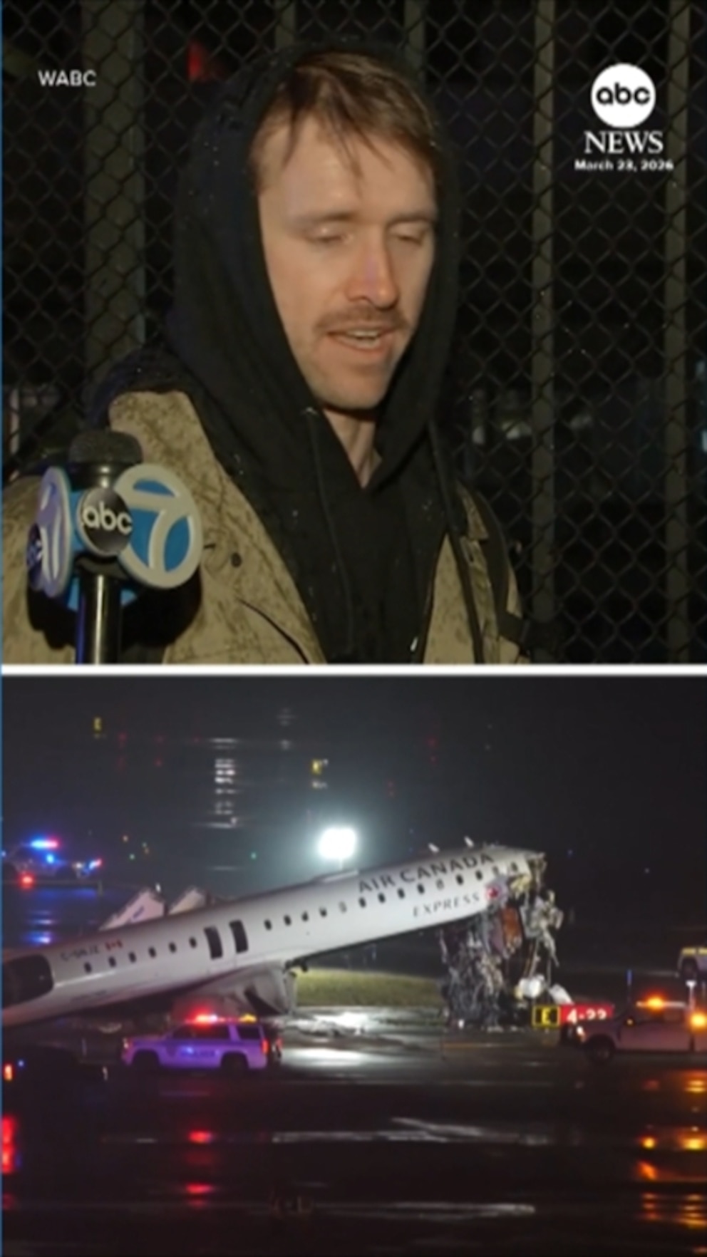 Video Airline passengers describe moment of collision at LaGuardia Airport