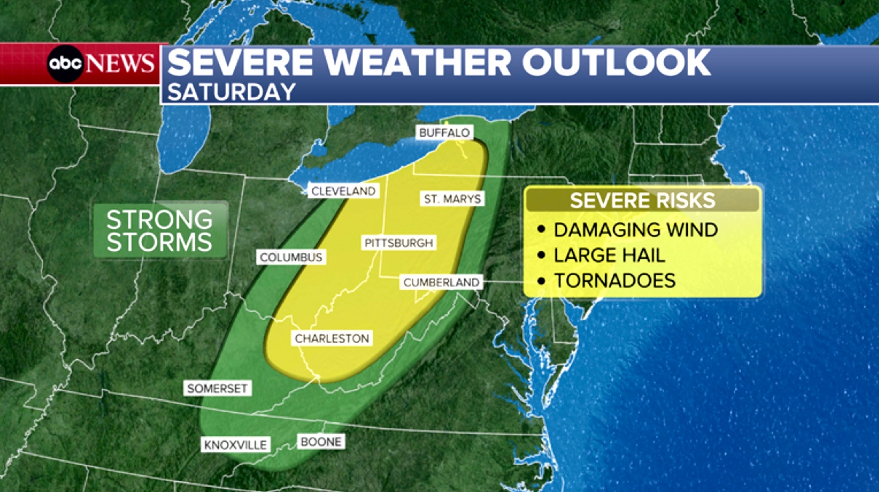 PHOTO:  Severe weather outlook map